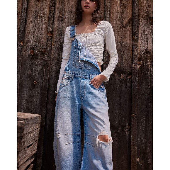 🎉LAST CHANCE🎉 FREE PEOPLE Scarlet Smocked Long Sleeve / Clean Ivory - Picture 2 of 9